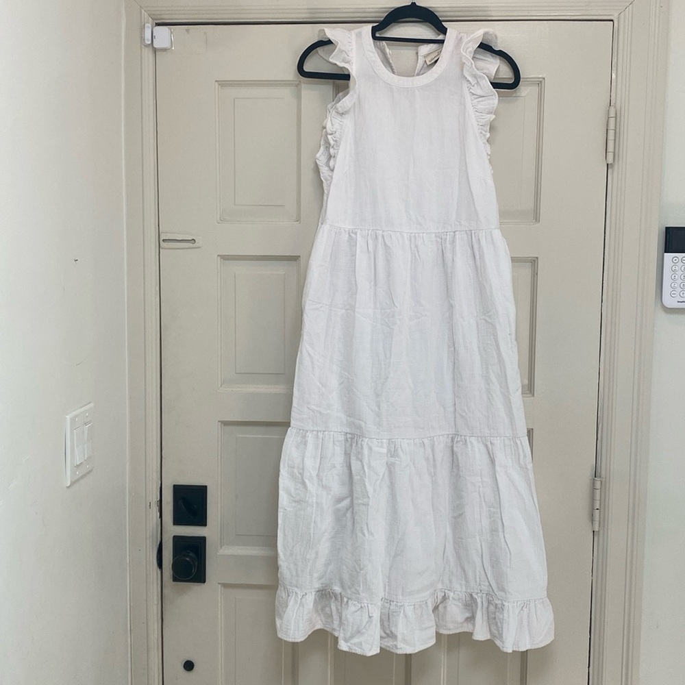 Cotton gauze midi dress